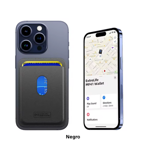 Cartera geolocalizable magnética