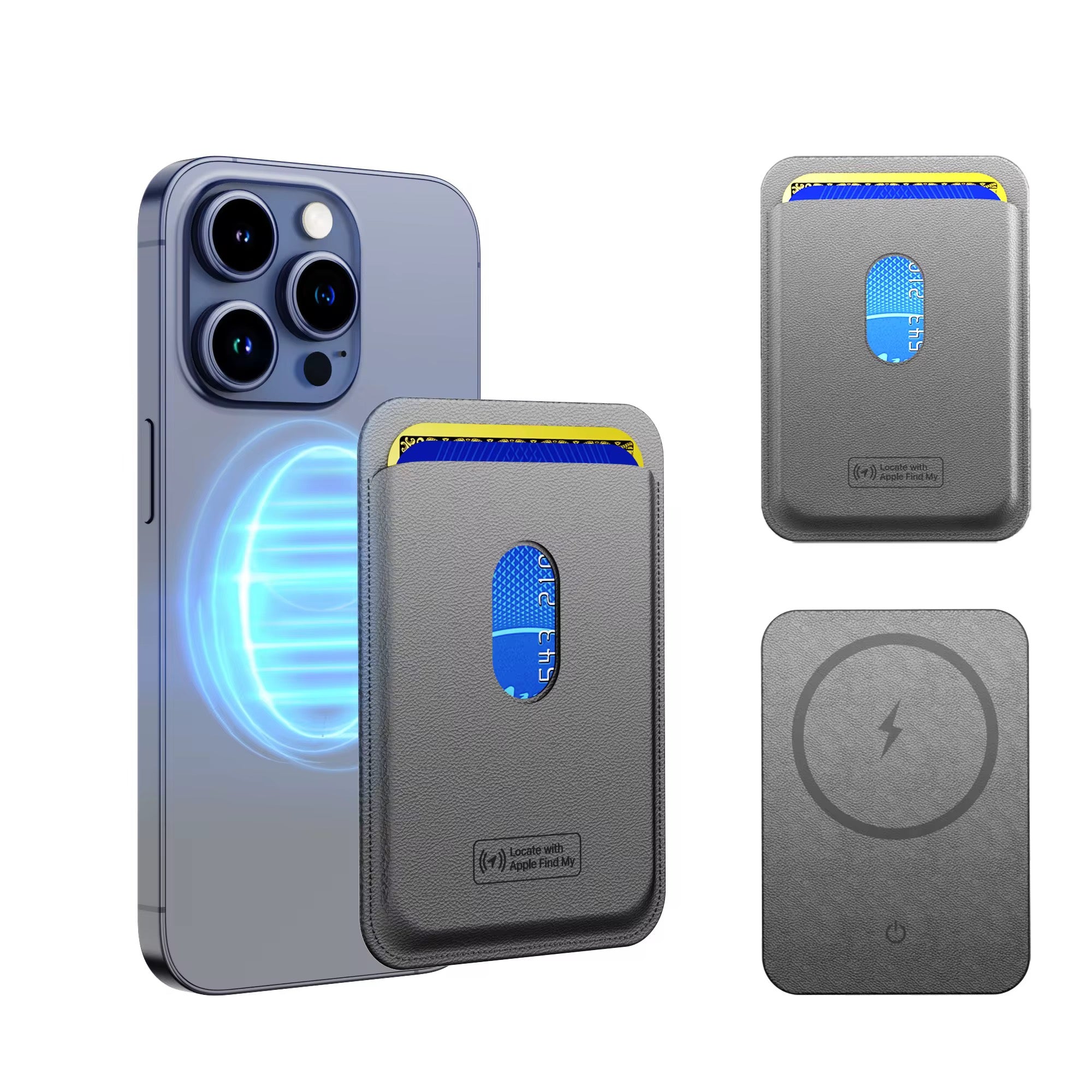 Cartera geolocalizable magnética